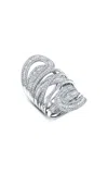Graziela Entanglement 18k White Gold Diamond Ring In White