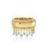 Graziela Floating Diamond Cigar Band In Gold