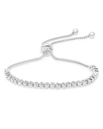 Graziela Gems Gems 18k White Gold Diamond Bolo Bracelet
