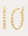 Graziela Gems Women's Diamond Alma Dos Rios Large Hoop Earrings In Gold