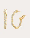 Graziela Gems Women's Diamond Rio Inside-outside Hoop Earrings In Gold