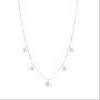 Graziela Large Floating Diamond Necklace In Metallic
