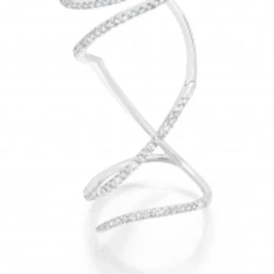Graziela Mega Swirl Ring In Silver