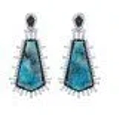 Graziela Paraiba Obsession Earrings In Blue