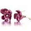 Graziela Purple Titanium Orchid Earrings
