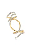 Graziela Rio 18k Yellow Gold Diamond Mega Swirl Ring