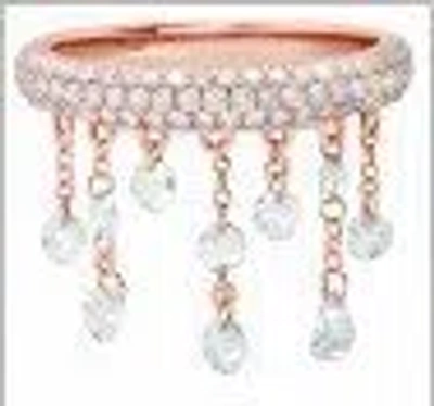 Graziela Rose Floating Diamond Ring In Pink