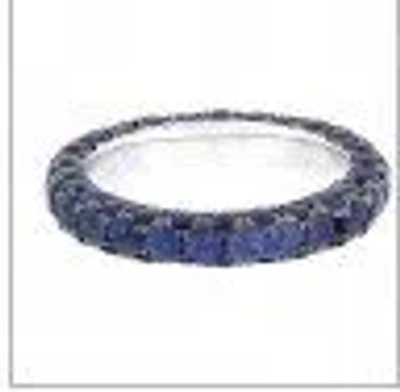 Graziela Sapphire 3 Sided Band Ring In Blue