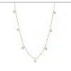 Graziela Small Floating Diamond Necklace In Rose In Neutral
