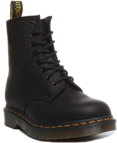 Pre-owned Greasy Dr Martens 1460  Unisex Leather Ankle Boots In Black Size Us 4 - 12