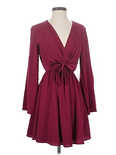 Pre-owned Great Jones Casual Dress In Burgundy