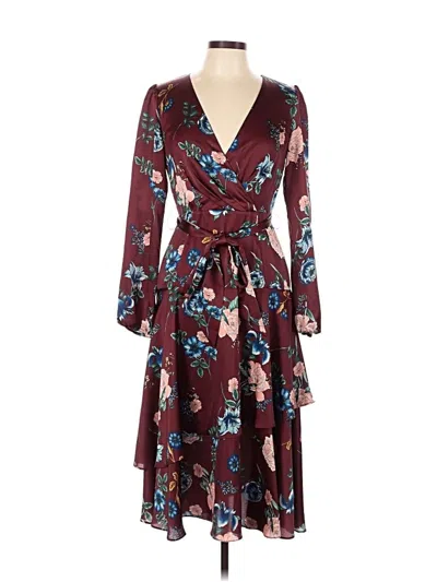 Pre-owned Great Jones Cocktail Dress In Burgundy