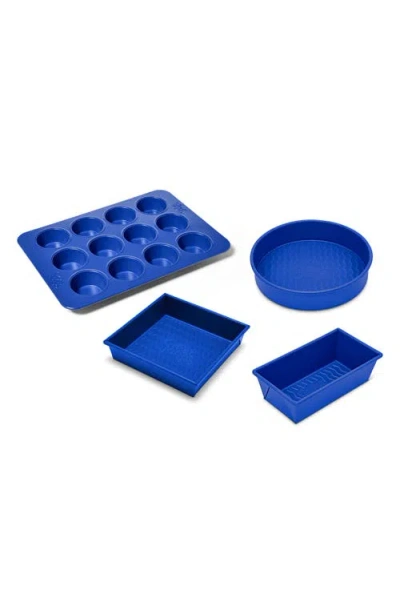 Great Jones Easy Cake 4-piece Nonstick Bakeware Set In Blueberry