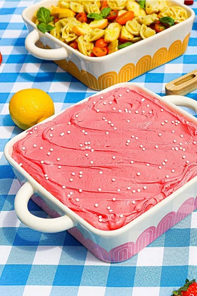 Great Jones Little Hottie 8x8 Inch Ceramic Baking Dish In Taffy At Urban Outfitters In Multi