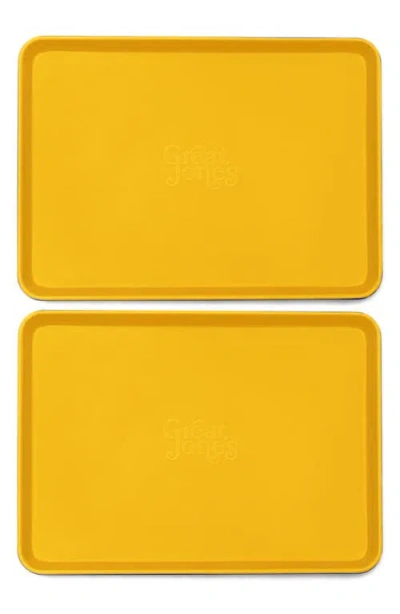 Great Jones Little Sheet Nonstick Quarter Sheet Pan Duo In Yellow