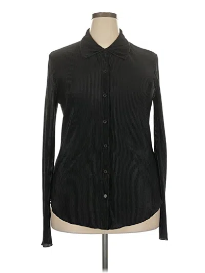 Pre-owned Great Jones Long Sleeve Blouse In Black