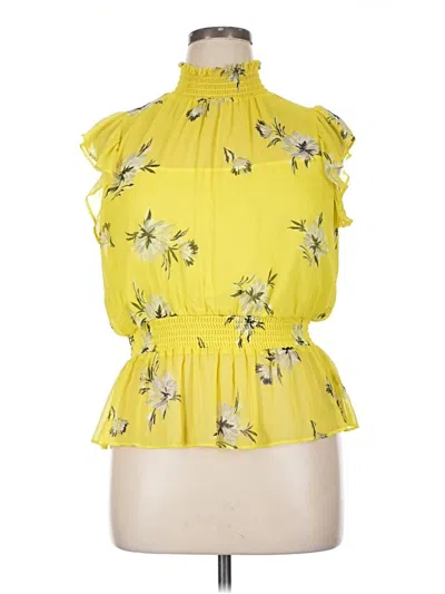 Pre-owned Great Jones Sleeveless Blouse In Yellow