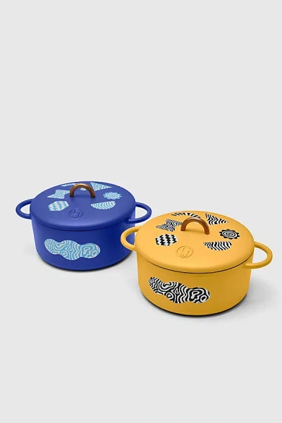 Great Jones X Zander Schlacter Dutch Baby Cast Iron Dutch Oven In Mustard At Urban Outfitters In Multi