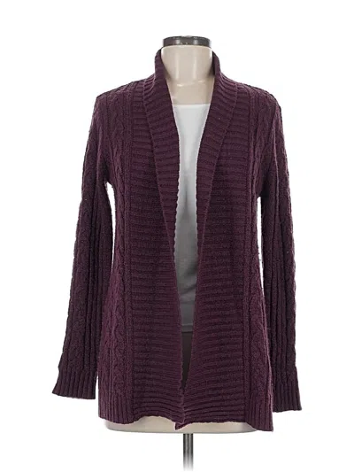 Pre-owned Great Northwest Indigo Cardigan Sweater In Burgundy