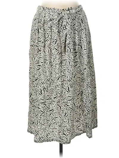 Pre-owned Great Plains Casual Skirt In Silver