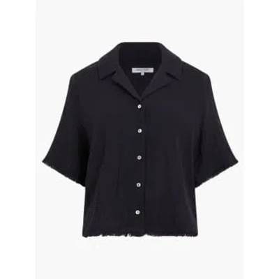 Great Plains Fray Edge Detail Shirt Black