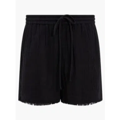Great Plains Fray Edge Detail Shorts In Black