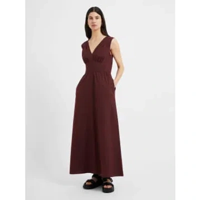 Great Plains Sienna Crisp Cotton Dress Chocolate In Multi