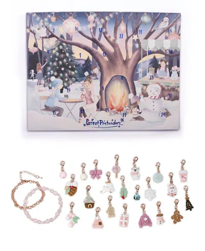 Great Pretenders Kids' Build A Bracelet Advent Calendar - Cozy Christmas In Pink