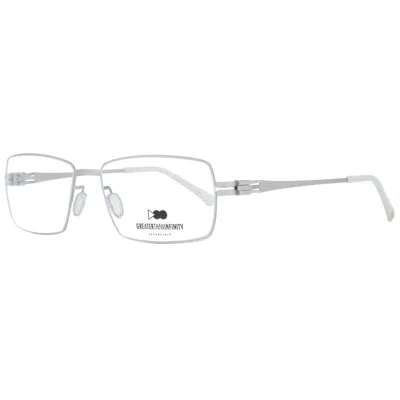Greater Than Infinity Men' Spectacle Frame  Gt016 54v01 Gbby2 In Metallic