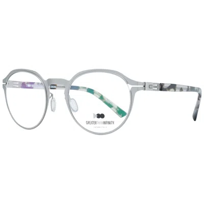 Greater Than Infinity Men' Spectacle Frame  Gt049 49v03 Gbby2 In Gray
