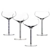 Greatfool Neutrals Champagne Cocktail Coupe - Assorted - Four Piece In Transparent