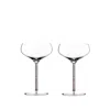 Greatfool Pink Champagne Cocktail Coupe - Rose Quartz - Two Piece In Transparent