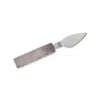 Greatfool Rose Quartz Hard Cheese Knife - Gold In Gold