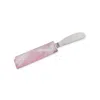 Greatfool Rose Quartz Spread Knife - Silver In Silver