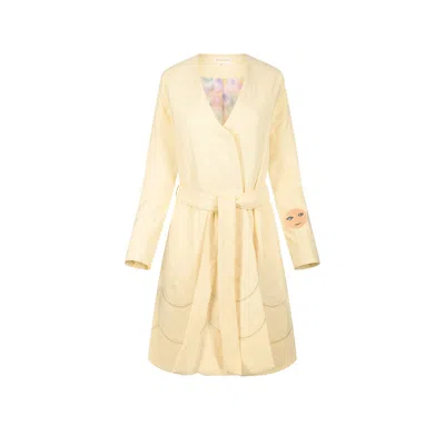 Greatfool Women's White 24/7 Quilted Trench - Snow
