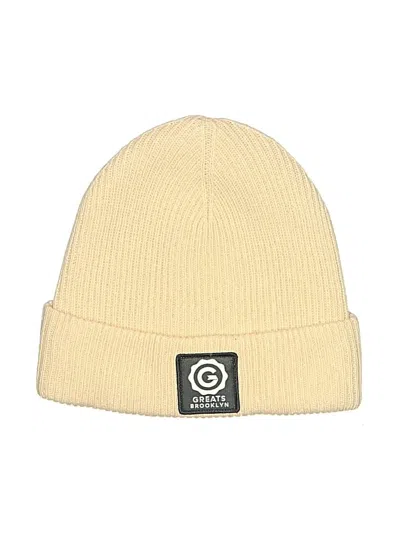 Pre-owned Greats Beanie Hat In Tan