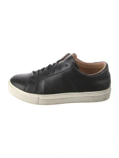 Pre-owned Greats Leather Sneakers In Black/white