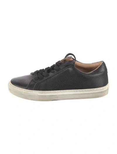 Pre-owned Greats Leather Sneakers In Blue
