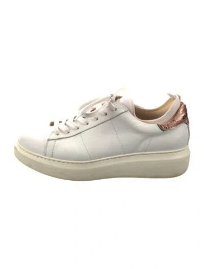 Pre-owned Greats Leather Sneakers In Gray