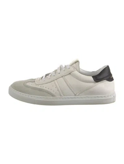Pre-owned Greats Leather Sneakers In Gray