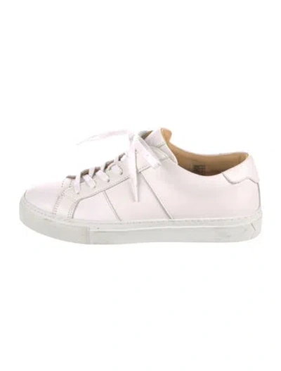 Pre-owned Greats Leather Sneakers In Pink