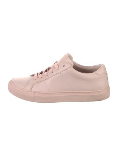 Pre-owned Greats Leather Sneakers In Pink