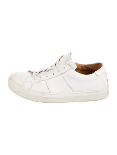 Pre-owned Greats Leather Sneakers In White