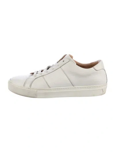 Pre-owned Greats Leather Sneakers In White