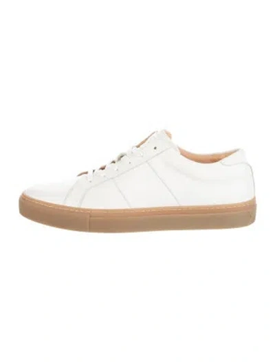 Pre-owned Greats Leather Sneakers In White