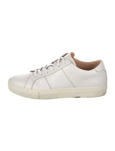 Pre-owned Greats Leather Sneakers In White
