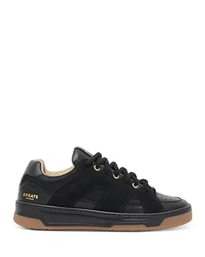 Greats Men's Cooper Low Lace Up Sneakers In Nero