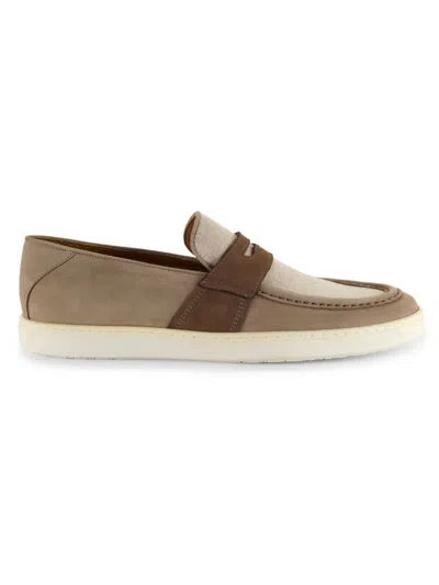 Greats Men's Paros Mixed-media Loafers In Neutral