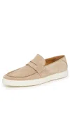 Greats Paros Suede Slip Ons Sand In Brown