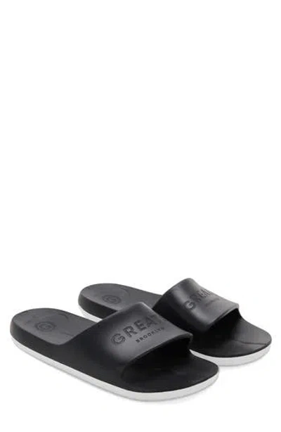 Greats Quincy Slide Sandal In Black Eva
